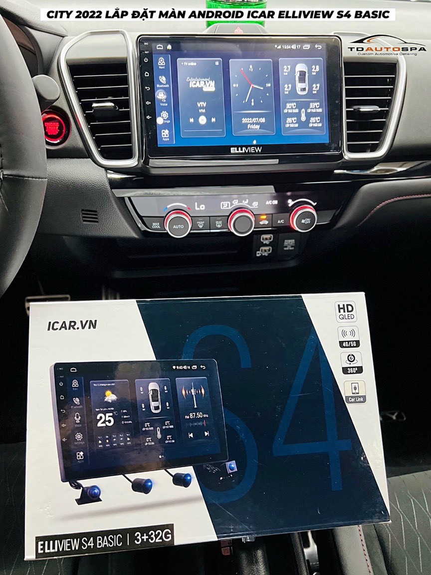 Lắp Màn hình Elliview S4 chính hãng Long An