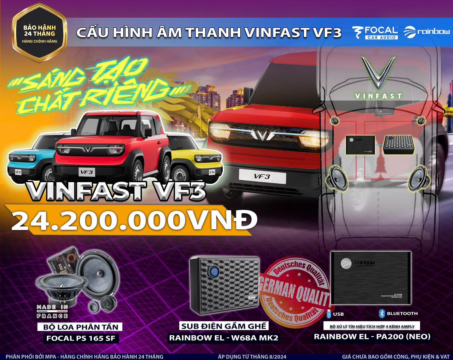 Nâng Cấp Âm Thanh Vinfast VF3